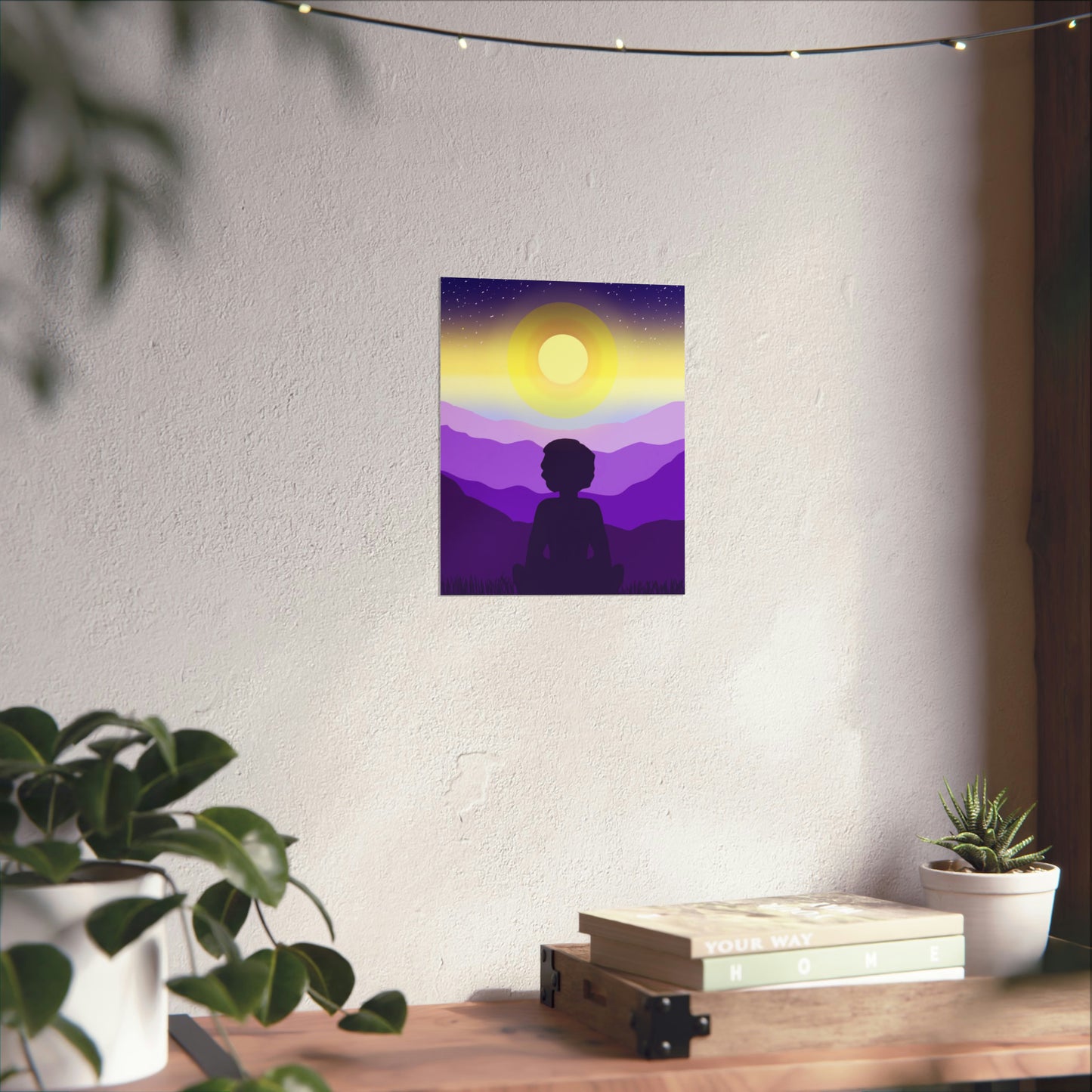 Purple Meditation Art Print
