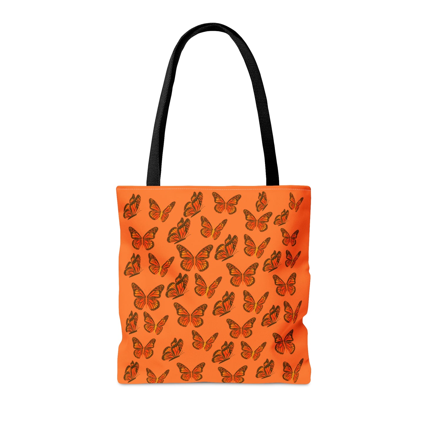 Orange Butterfly Tote Bag