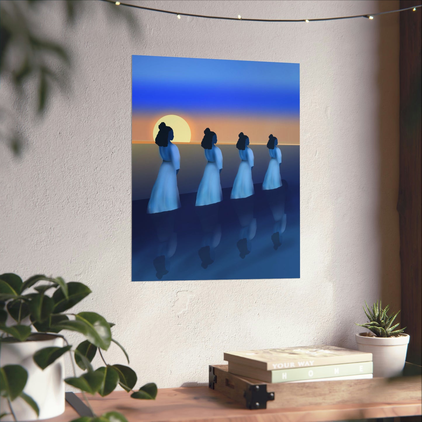 Blue Waders Art Print