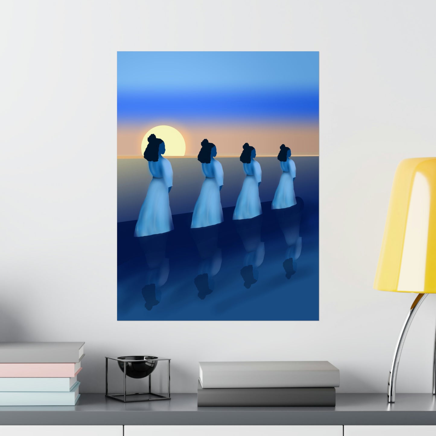Blue Waders Art Print