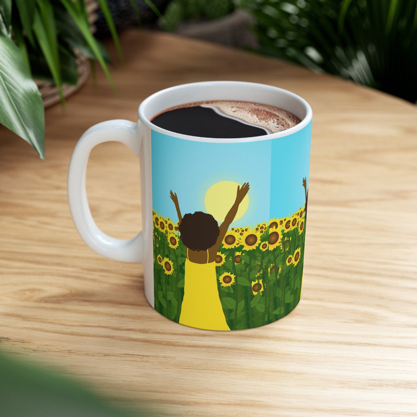 Yellow Sunshine Ceramic Mug (11oz)