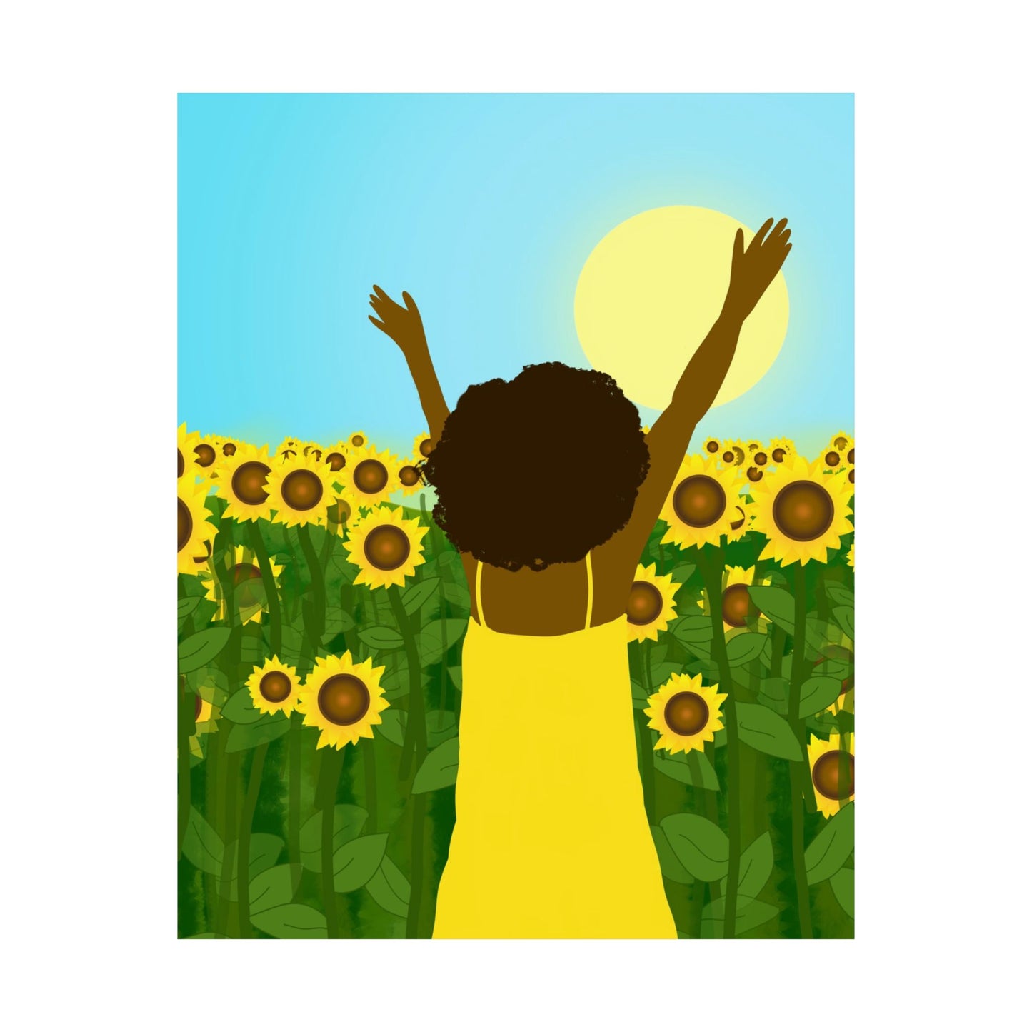 Sunflower Celebration Art Print