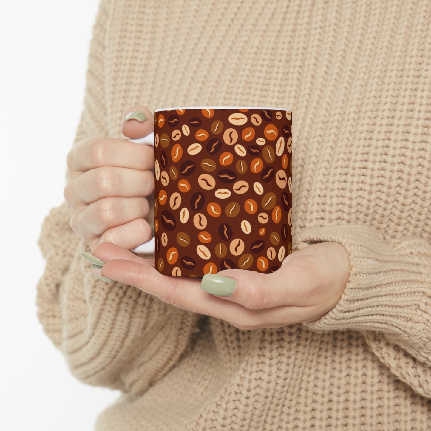 Coffee Bean Ceramic Mug (11oz)