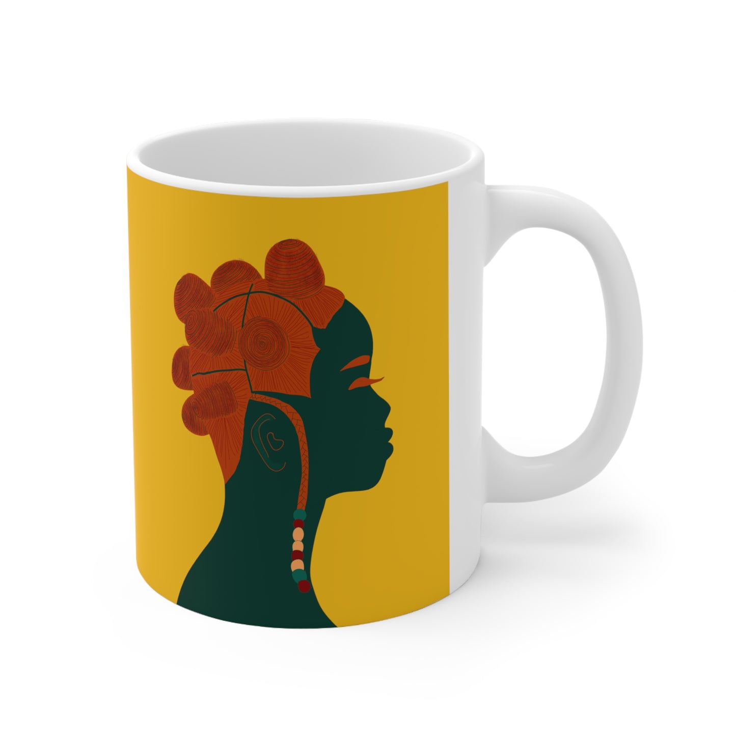 Bantu Knots Ceramic Mug (11oz)