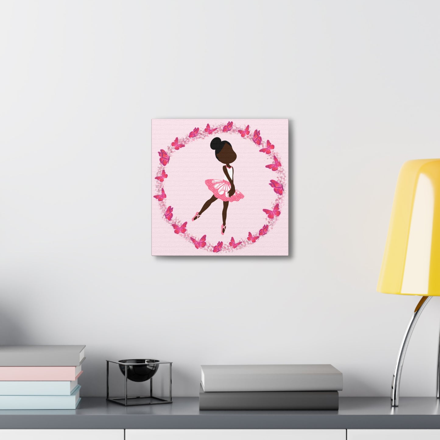 Pink Fairy Ballerina Canvas Art