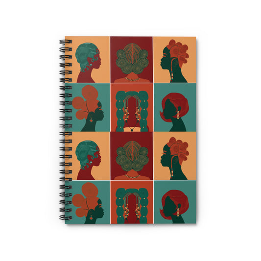 Don't Touch My Hair Spiral Notebook - Ruled Line "Don't Touch My Hair Collection"