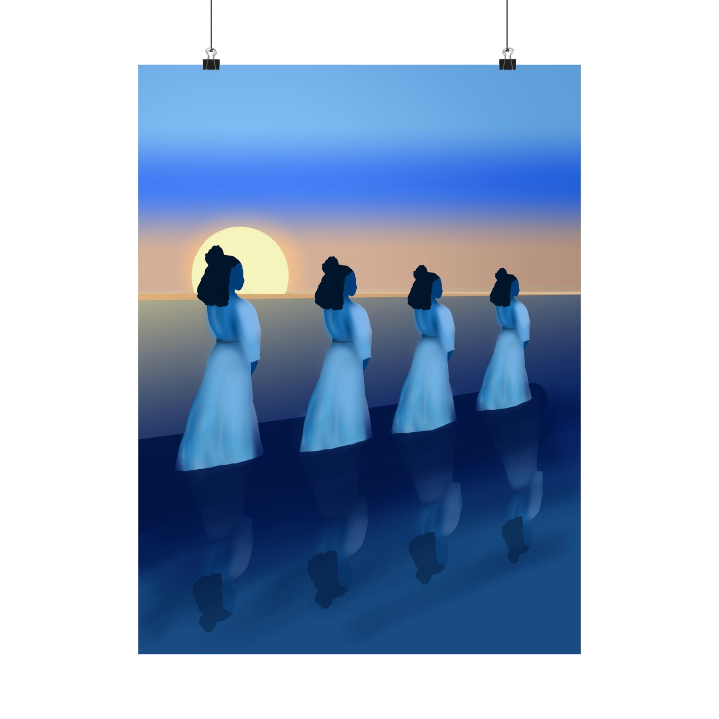 Blue Waders Art Print