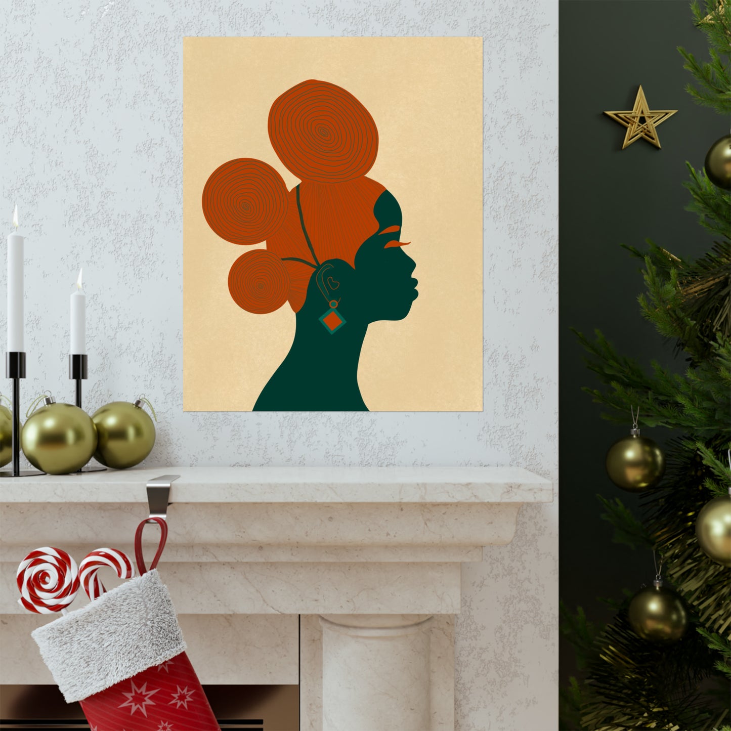 Three Buns Art Print (Don't Touch My Hair Collection)