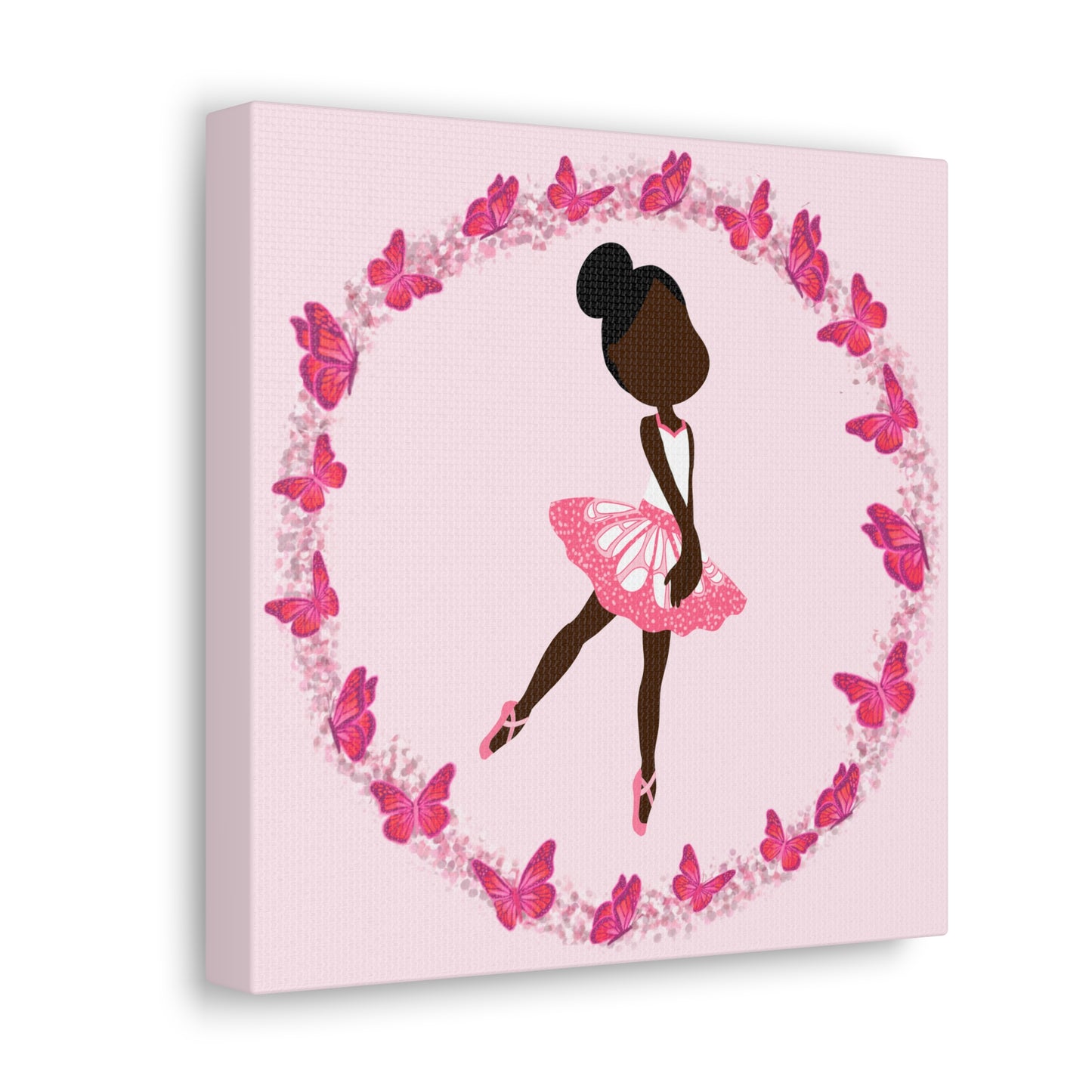 Pink Fairy Ballerina Canvas Art