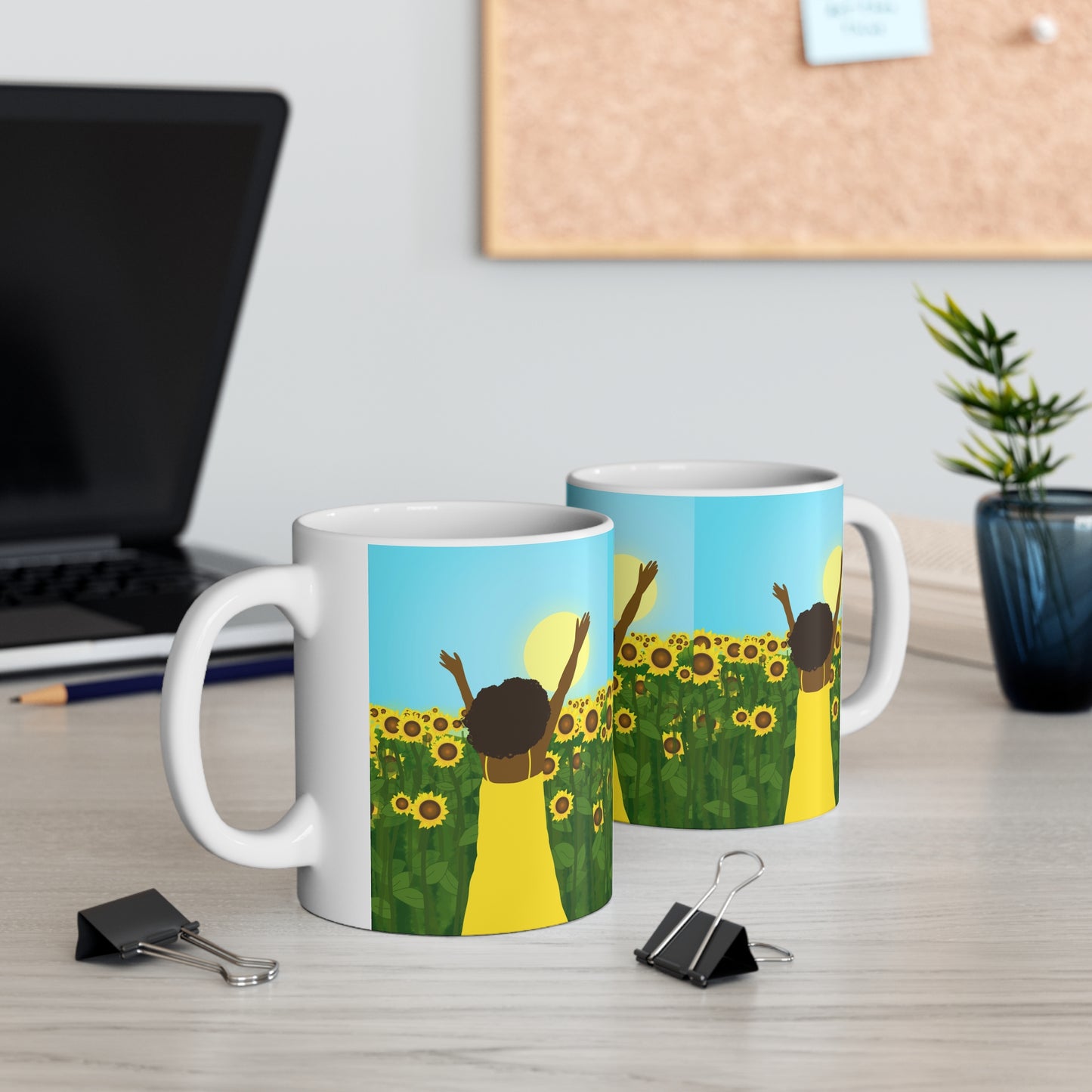 Yellow Sunshine Ceramic Mug (11oz)