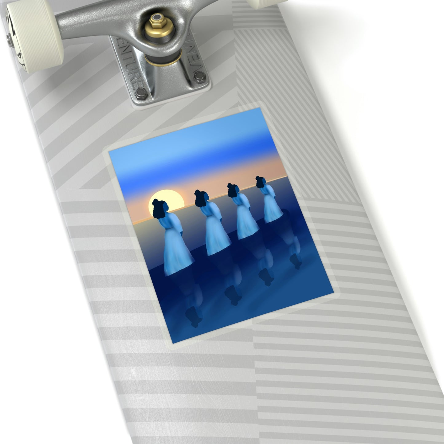 Blue Waders Kiss-Cut Sticker
