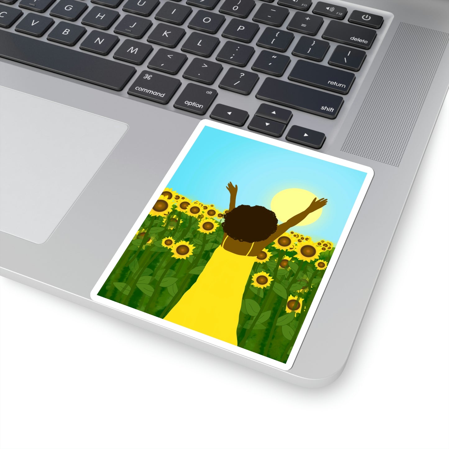 Yellow Celebration Kiss-Cut Sticker