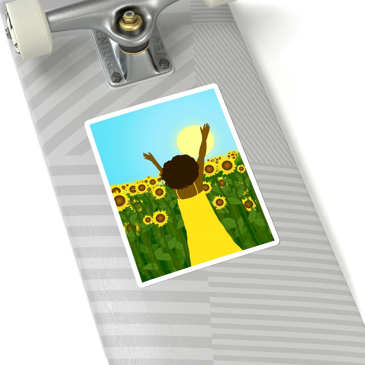 Yellow Celebration Kiss-Cut Sticker