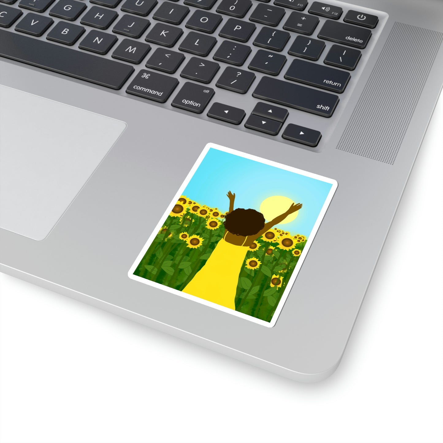 Yellow Celebration Kiss-Cut Sticker