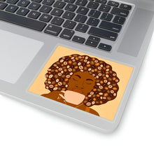Load image into Gallery viewer, Afro Coffee Kiss-Cut Sticker

