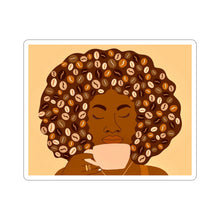 Load image into Gallery viewer, Afro Coffee Kiss-Cut Sticker
