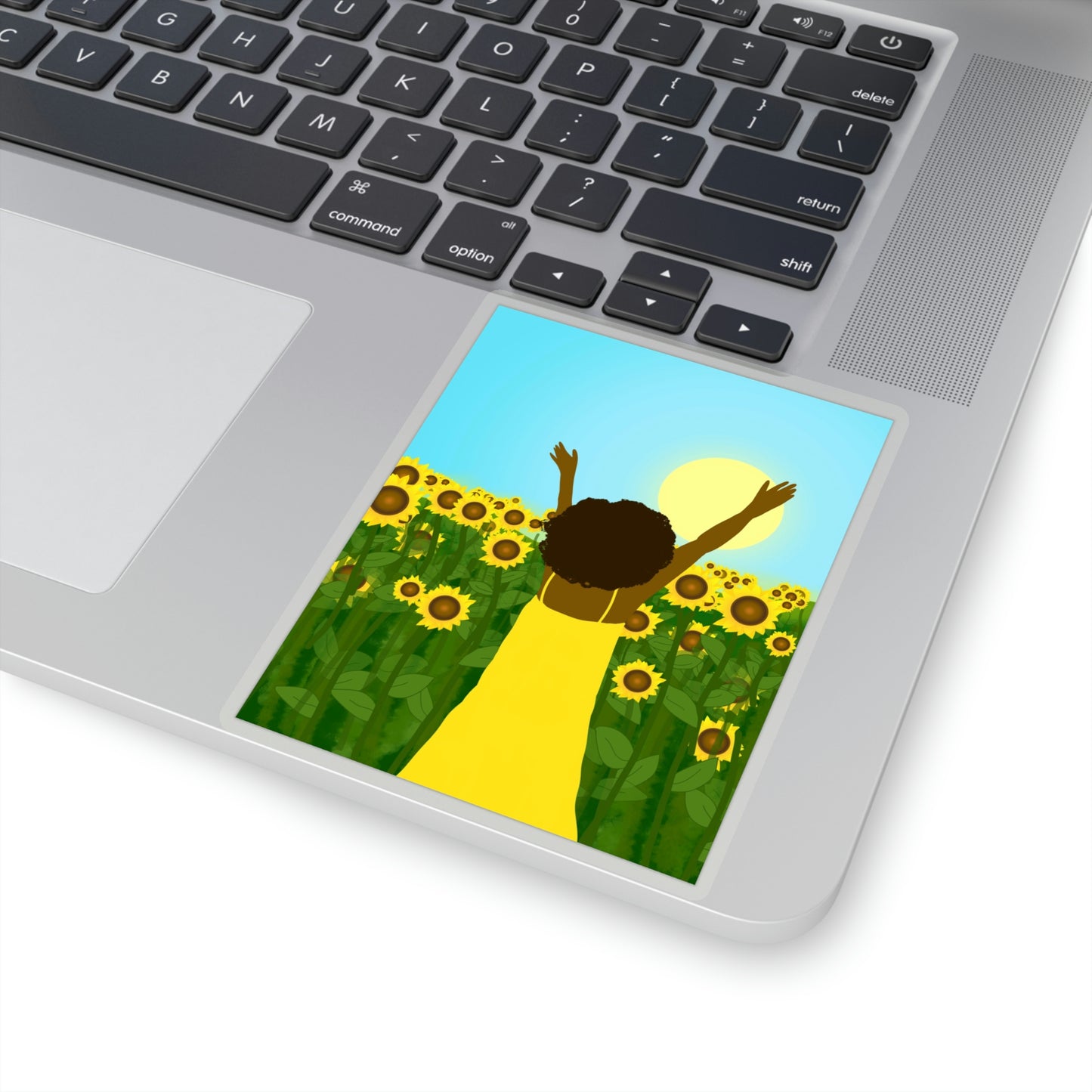 Yellow Celebration Kiss-Cut Sticker