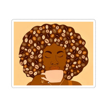 Load image into Gallery viewer, Afro Coffee Kiss-Cut Sticker
