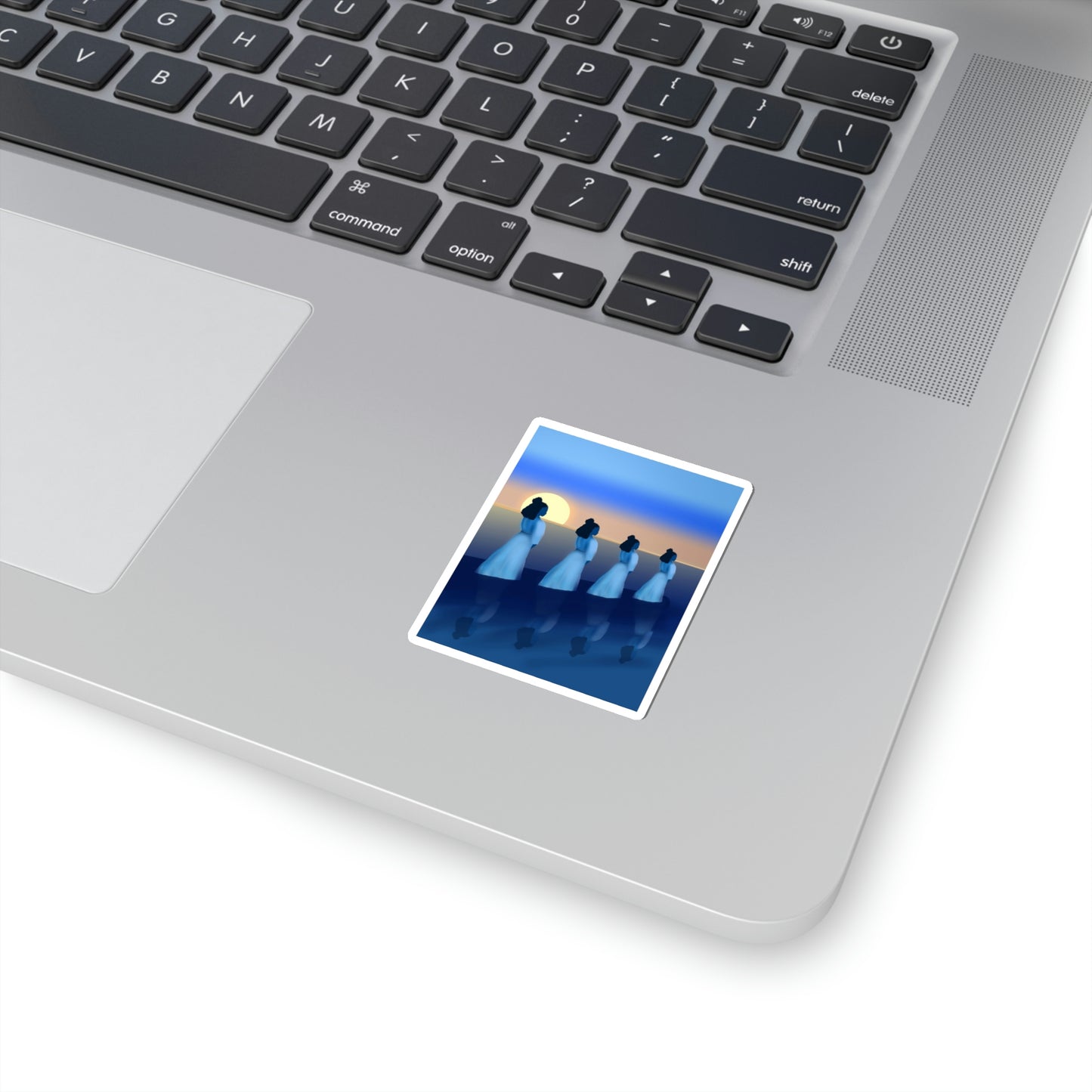 Blue Waders Kiss-Cut Sticker