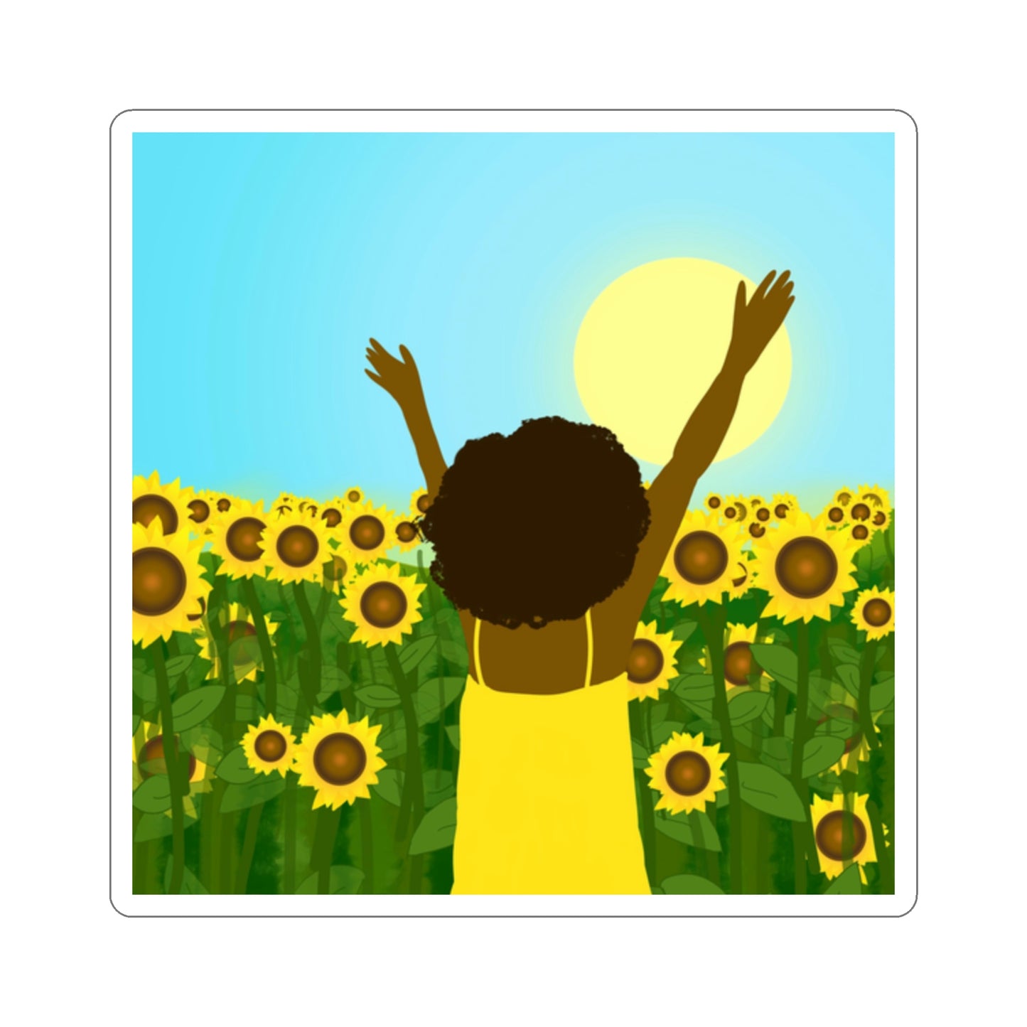 Sunflower Sunshine Sticker