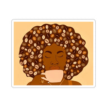 Load image into Gallery viewer, Afro Coffee Kiss-Cut Sticker
